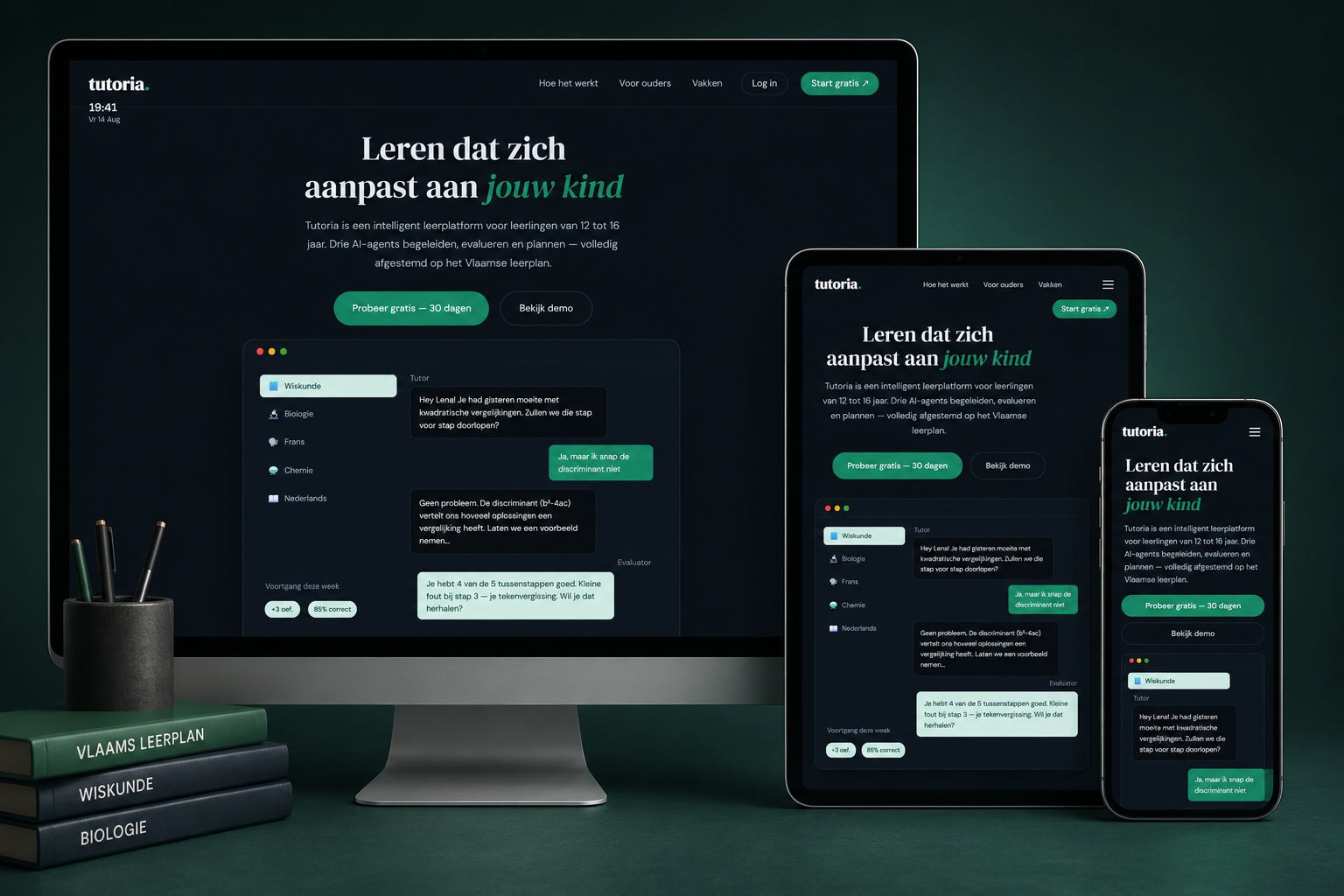 Tutoria — AI-gedreven persoonlijk leerplatform